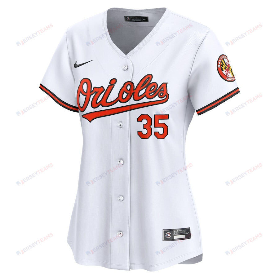 Adley Rutschman 35 Baltimore Orioles Women Home Limited Player Jersey - White