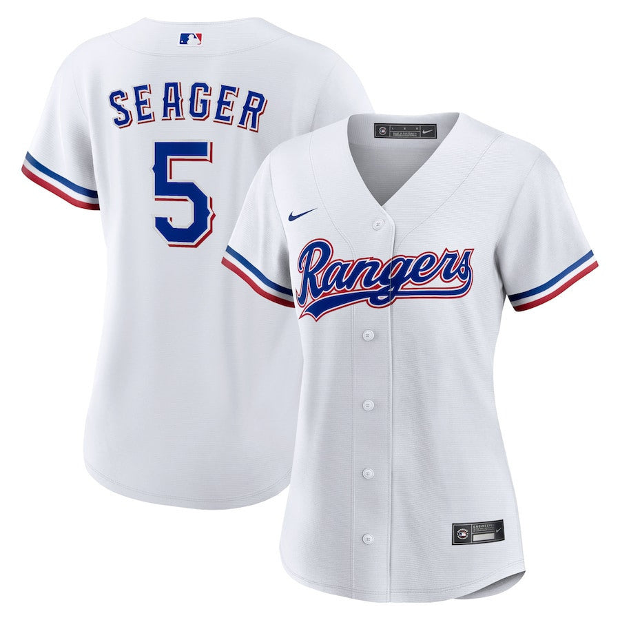 Corey Seager 5 Texas Rangers Women Home Player Jersey - White