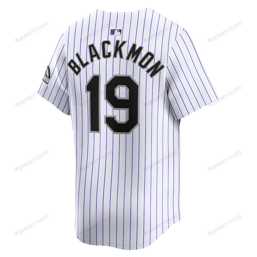 Charlie Blackmon 19 Colorado Rockies Home Limited Player Men Jersey - White