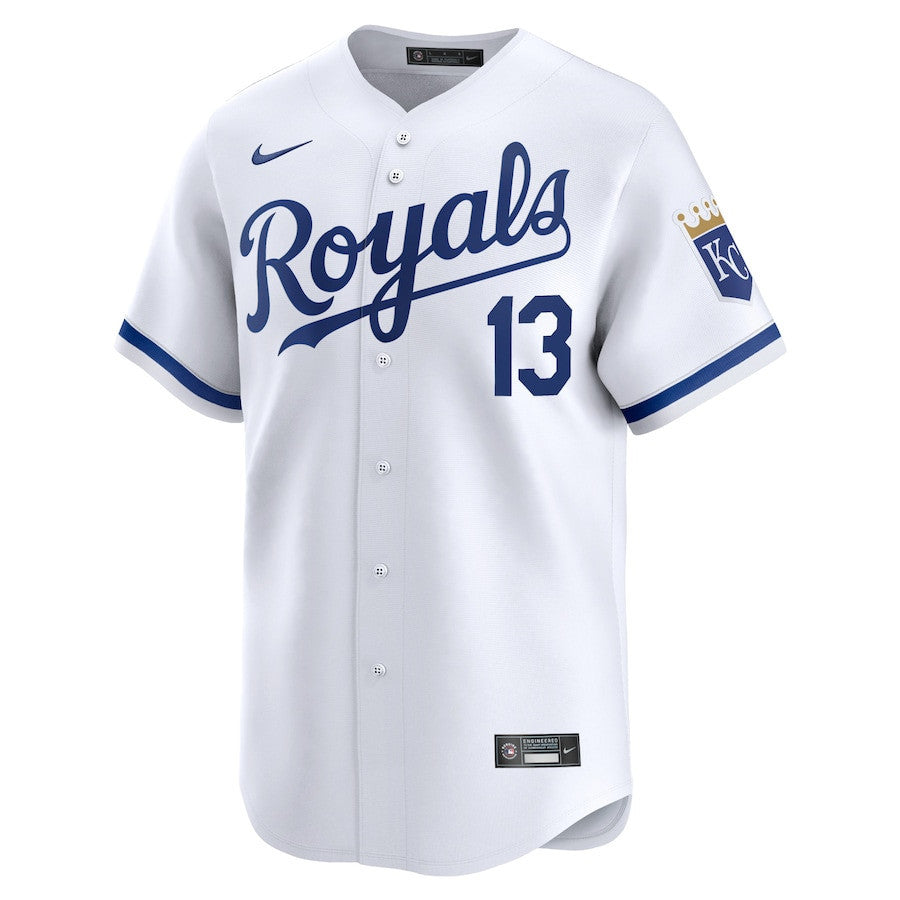 Salvador Perez 13 Kansas City Royals Home Limited Player Men Jersey - White