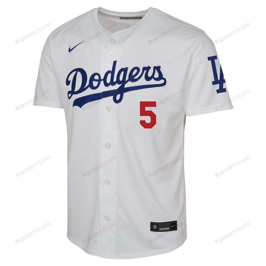 Freddie Freeman 5 Los Angeles Dodgers Home Limited Player YOUTH Jersey - White