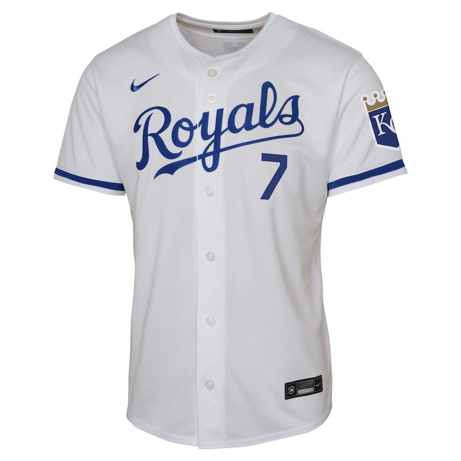 Bobby Witt Jr. 7 Kansas City Royals Home Limited Player YOUTH Jersey - White
