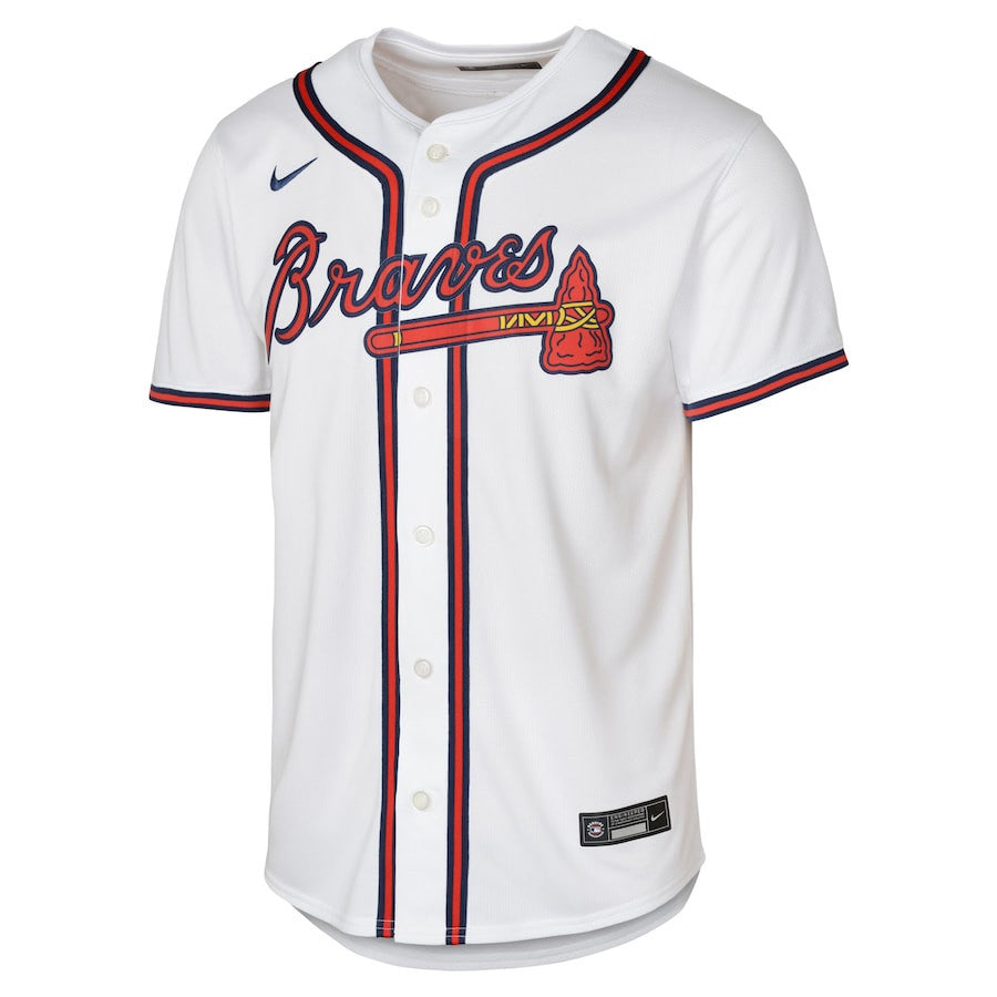 Ronald Acuña Jr. 13 Atlanta Braves Home Limited Player YOUTH Jersey - White