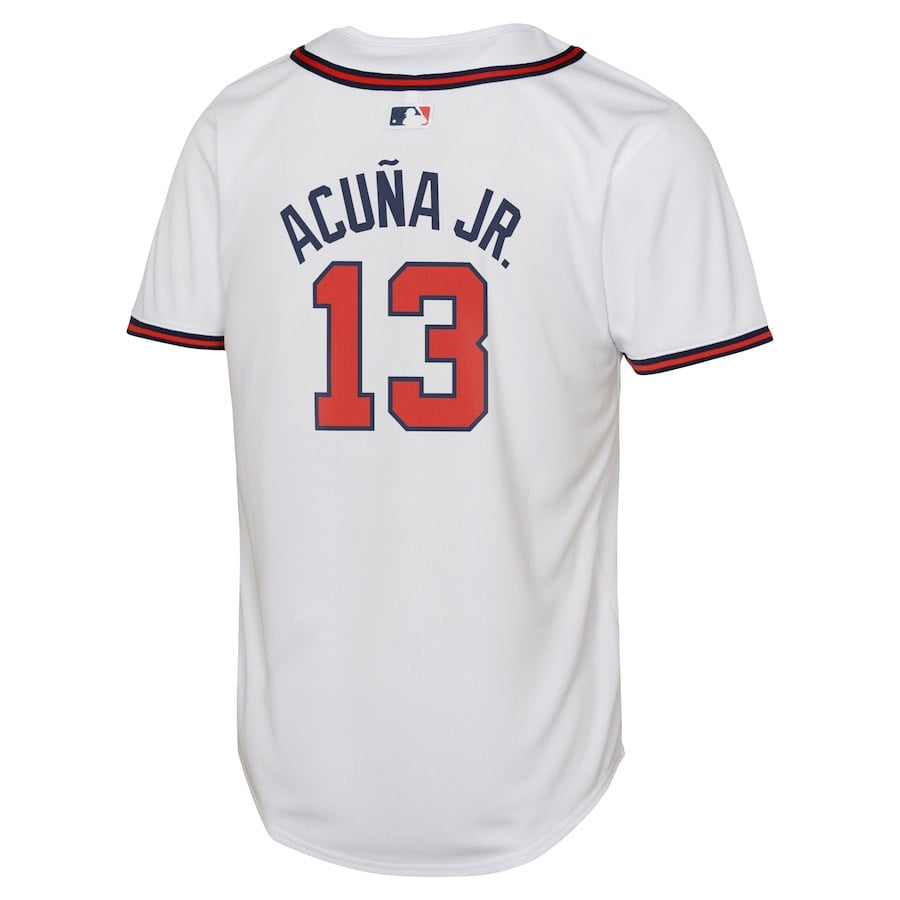 Ronald Acuña Jr. 13 Atlanta Braves Home Limited Player YOUTH Jersey - White