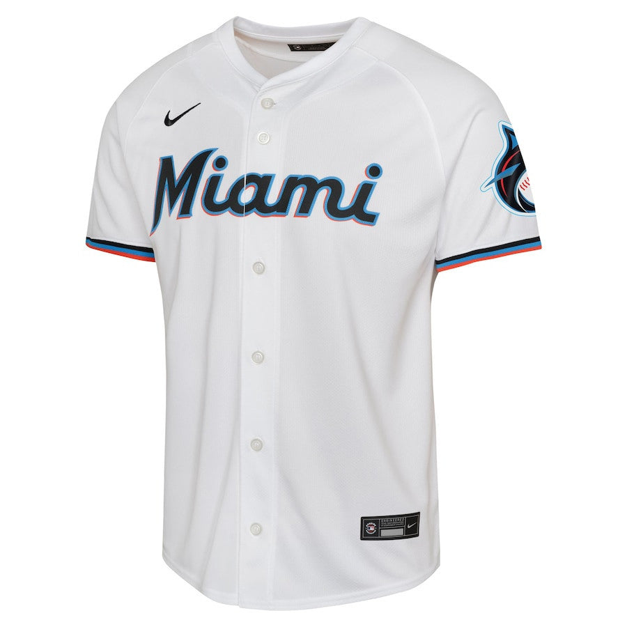 Jazz Chisholm 2 Miami Marlins Home Limited Player YOUTH Jersey - White