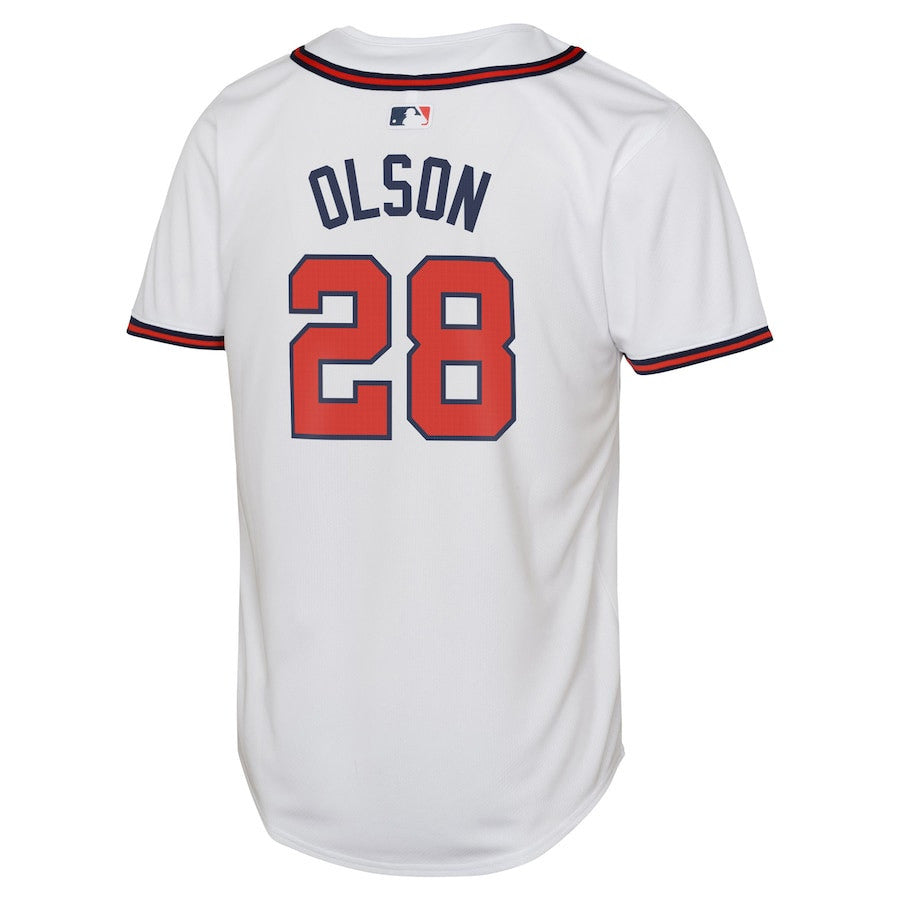 Matt Olson 28 Atlanta Braves Home Limited Player YOUTH Jersey - White