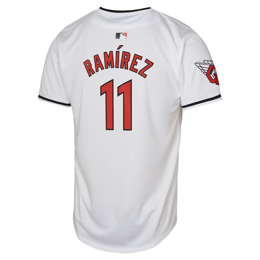Jose Ramirez 11 Cleveland Guardians Home Limited Player YOUTH Jersey - White