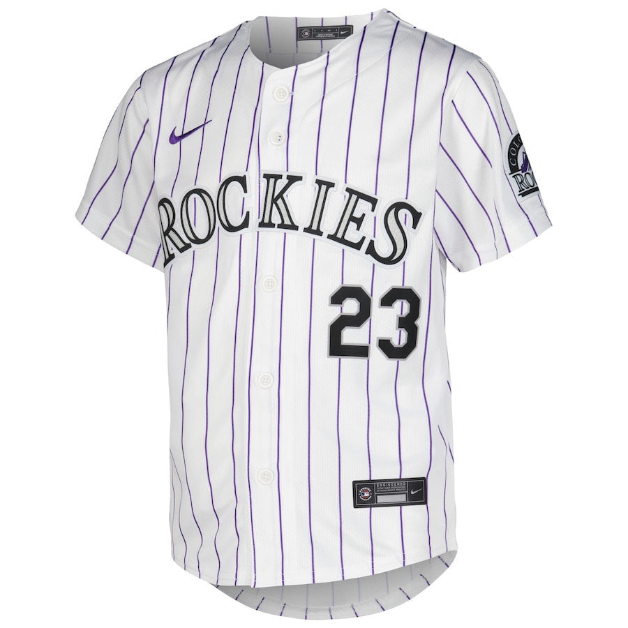 Kris Bryant 23 Colorado Rockies Home Limited Player YOUTH Jersey - White