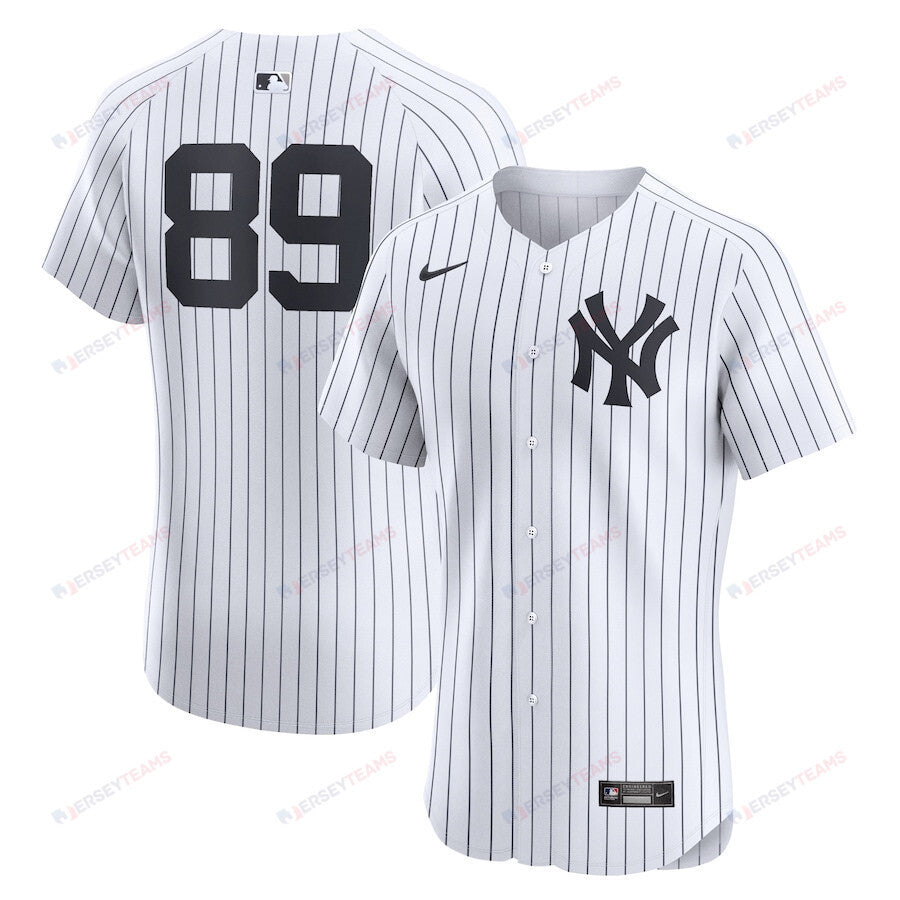 Jasson Dominguez 89 New York Yankees Home Elite Player Men Jersey - White