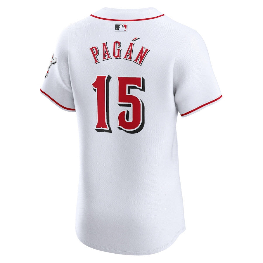 Emilio Pagan 15 Cincinnati Reds Home Elite Player Men Jersey - White