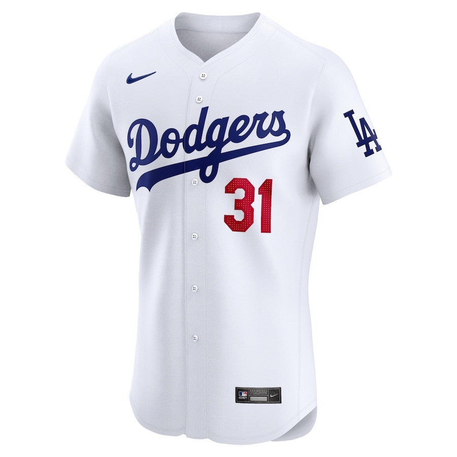 Tyler Glasnow 31 Los Angeles Dodgers Home Elite Player Men Jersey - White