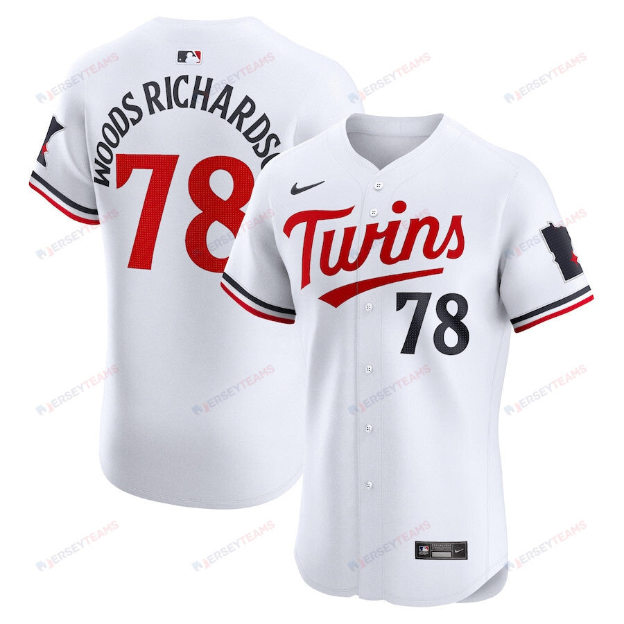 Simeon Woods Richardson 78 Minnesota Twins Home Elite Player Men Jersey - White