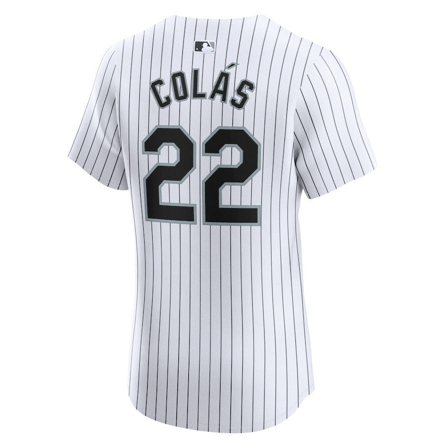 Oscar Colas 22 Chicago White Sox Home Elite Player Men Jersey - White