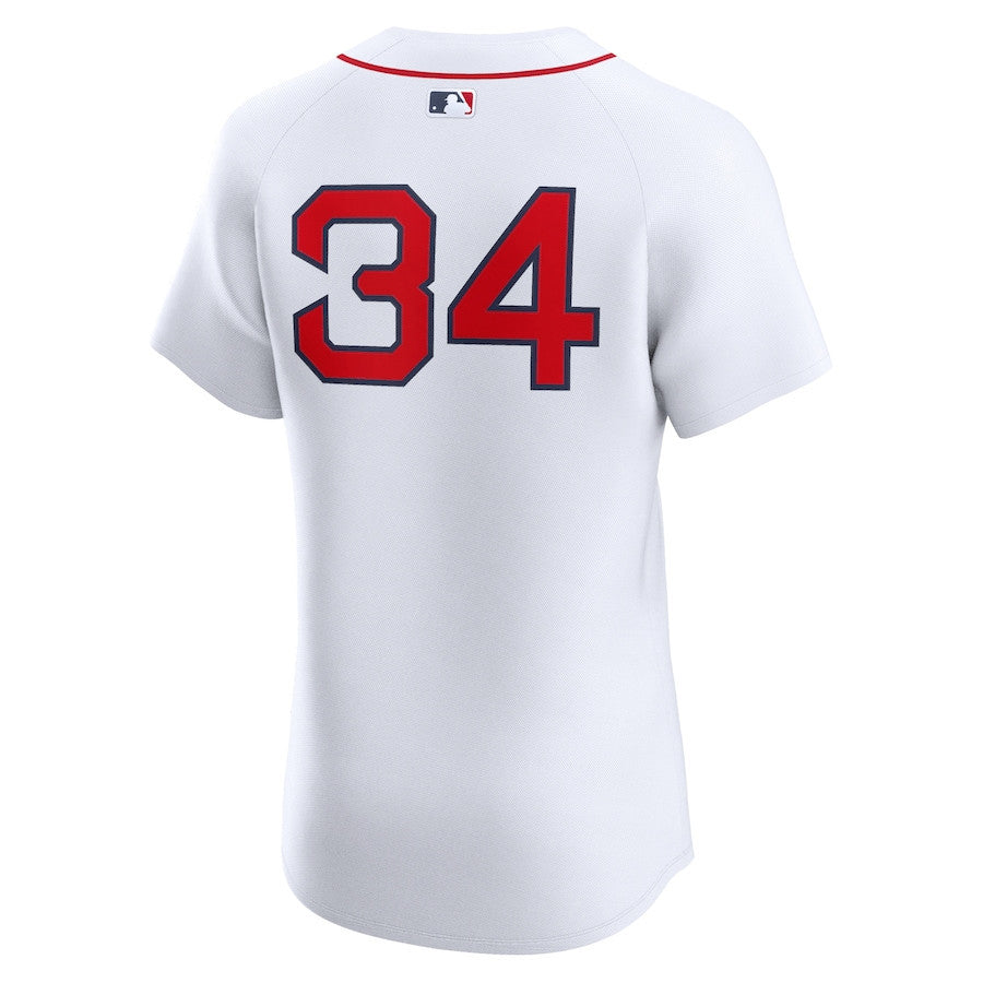 David Ortiz 34 Boston Red Sox Home Elite Men Jersey - White