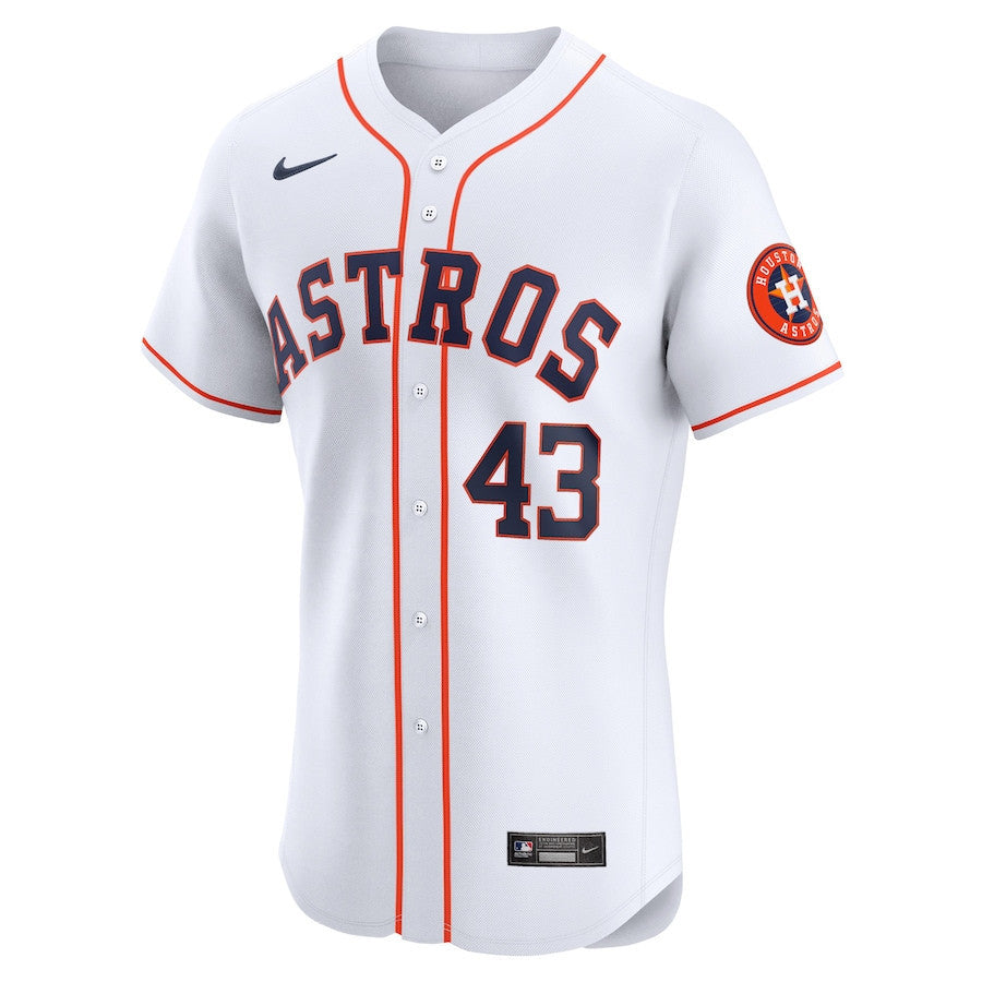 Lance McCullers Jr. 43 Houston Astros Home Elite Player Men Jersey - White
