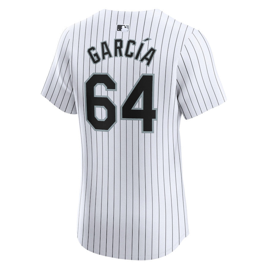 Deivi Garcia 64 Chicago White Sox Home Elite Player Men Jersey - White