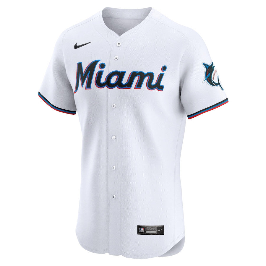 Eury Perez 39 Miami Marlins Home Elite Player Men Jersey - White