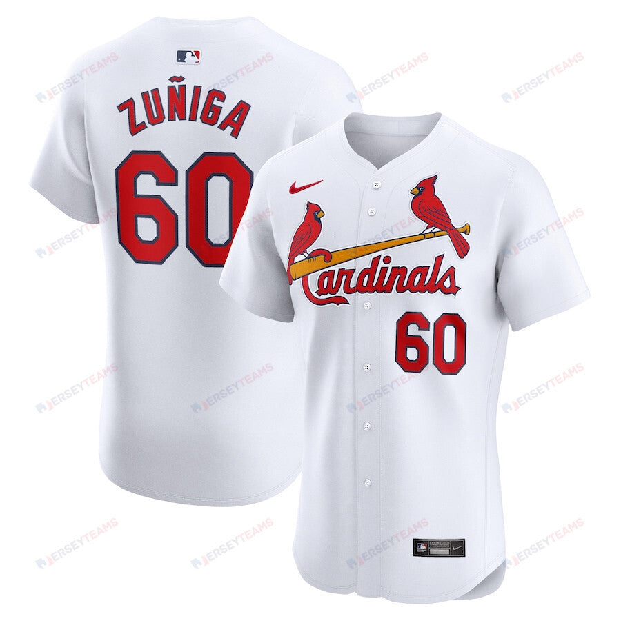 Guillermo Zuñiga 60 St. Louis Cardinals Home Elite Player Men Jersey - White