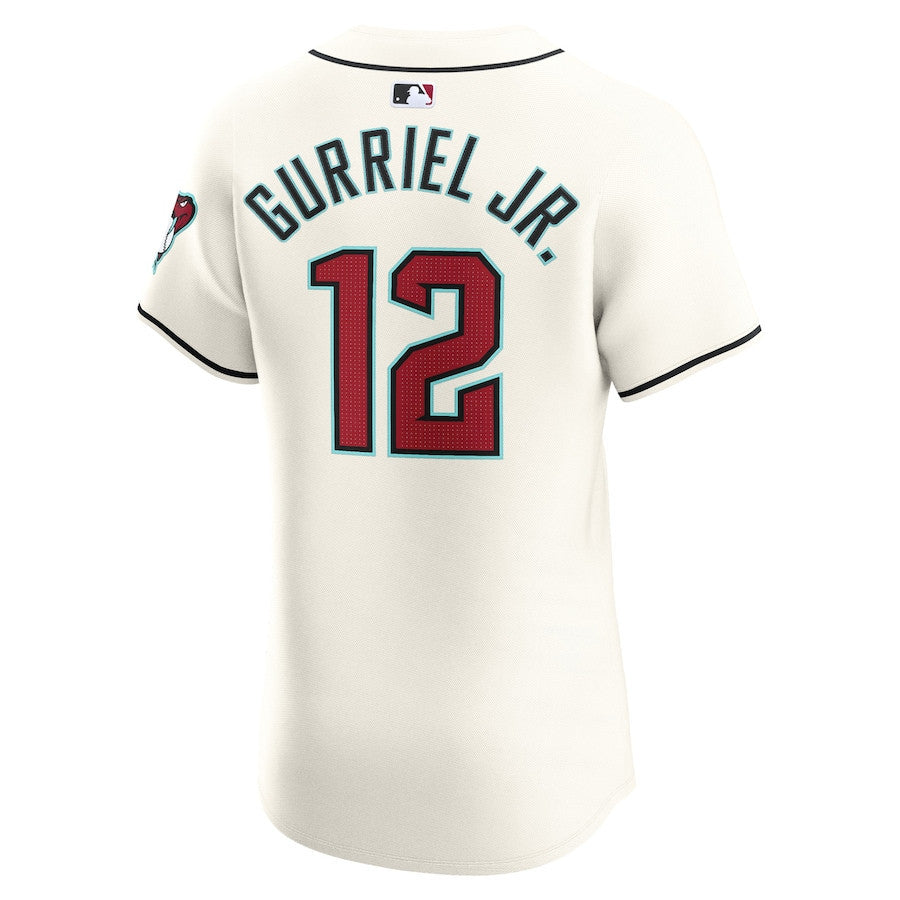 Lourdes Gurriel Jr. 12 Arizona Diamondbacks Home Elite Player Men Jersey - White