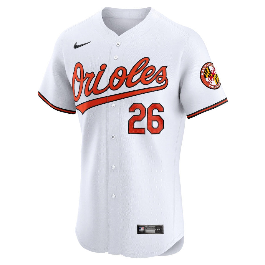 Ryan McKenna 26 Baltimore Orioles Home Elite Player Men Jersey - White