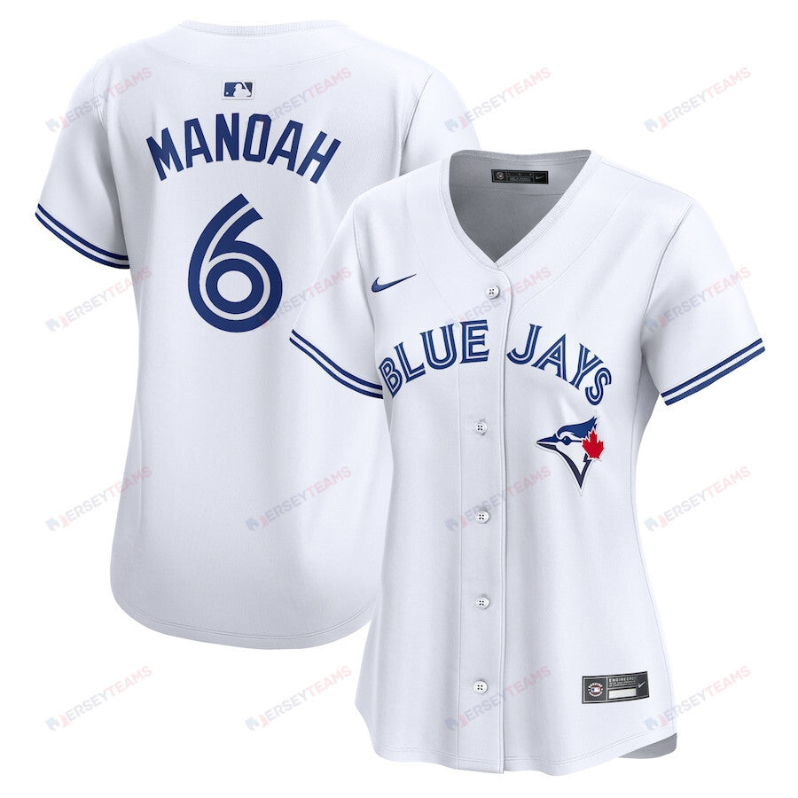 Alek Manoah 6 Toronto Blue Jays Women Home Limited Player Jersey - White