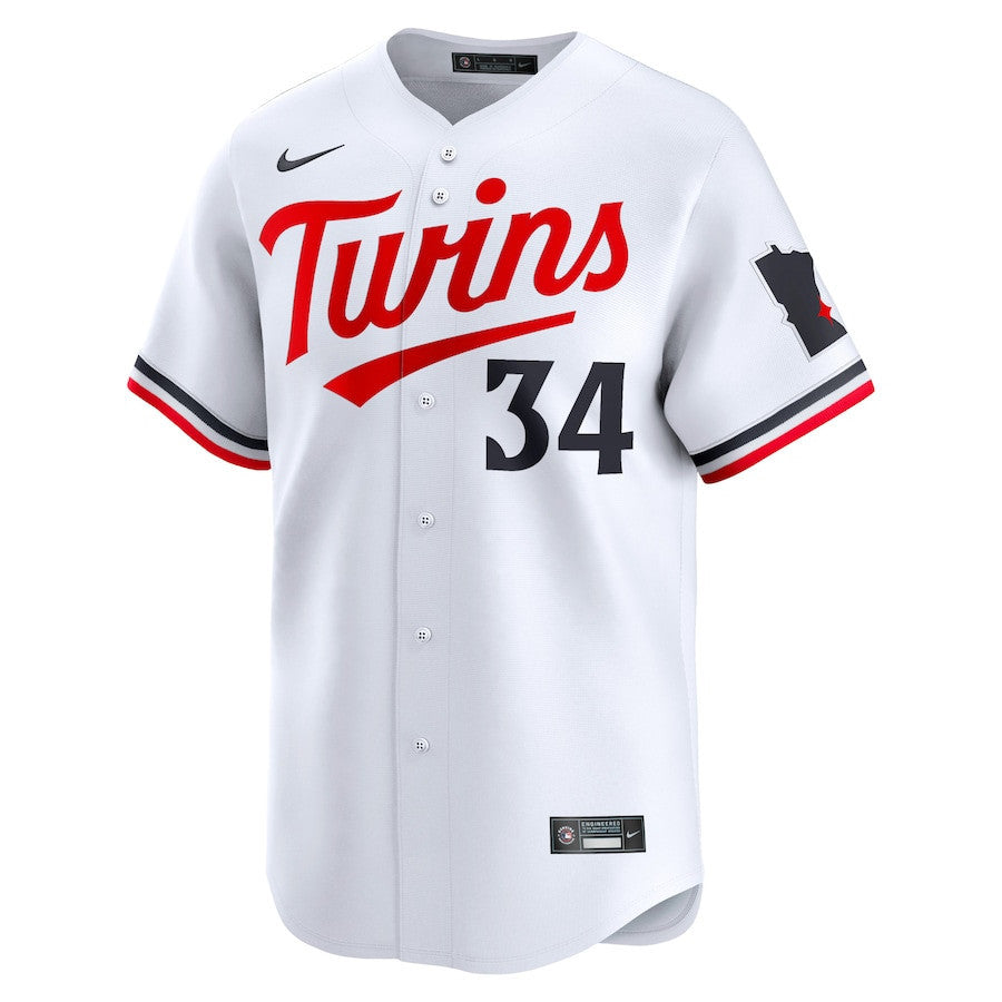 Kirby Puckett 34 Minnesota Twins Home Limited Player Men Jersey - White