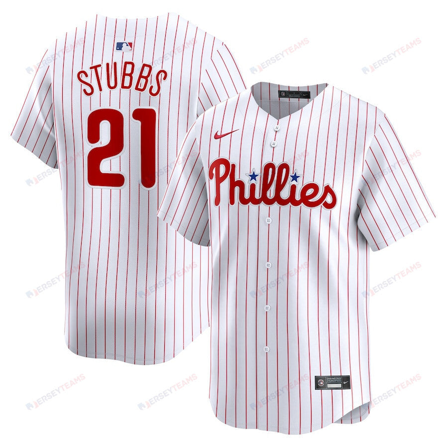 Garrett Stubbs 21 Philadelphia Phillies Home Limited Player Men Jersey - White