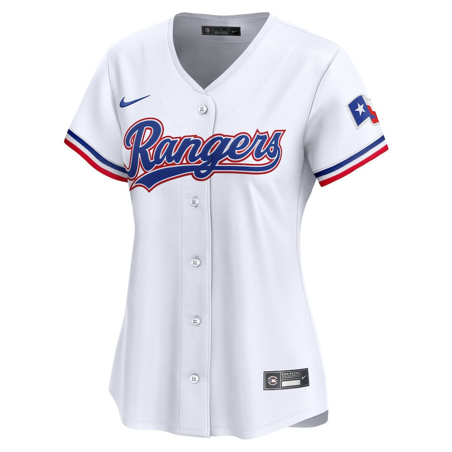 José Leclerc 25 Texas Rangers Women Home Limited Player Jersey - White