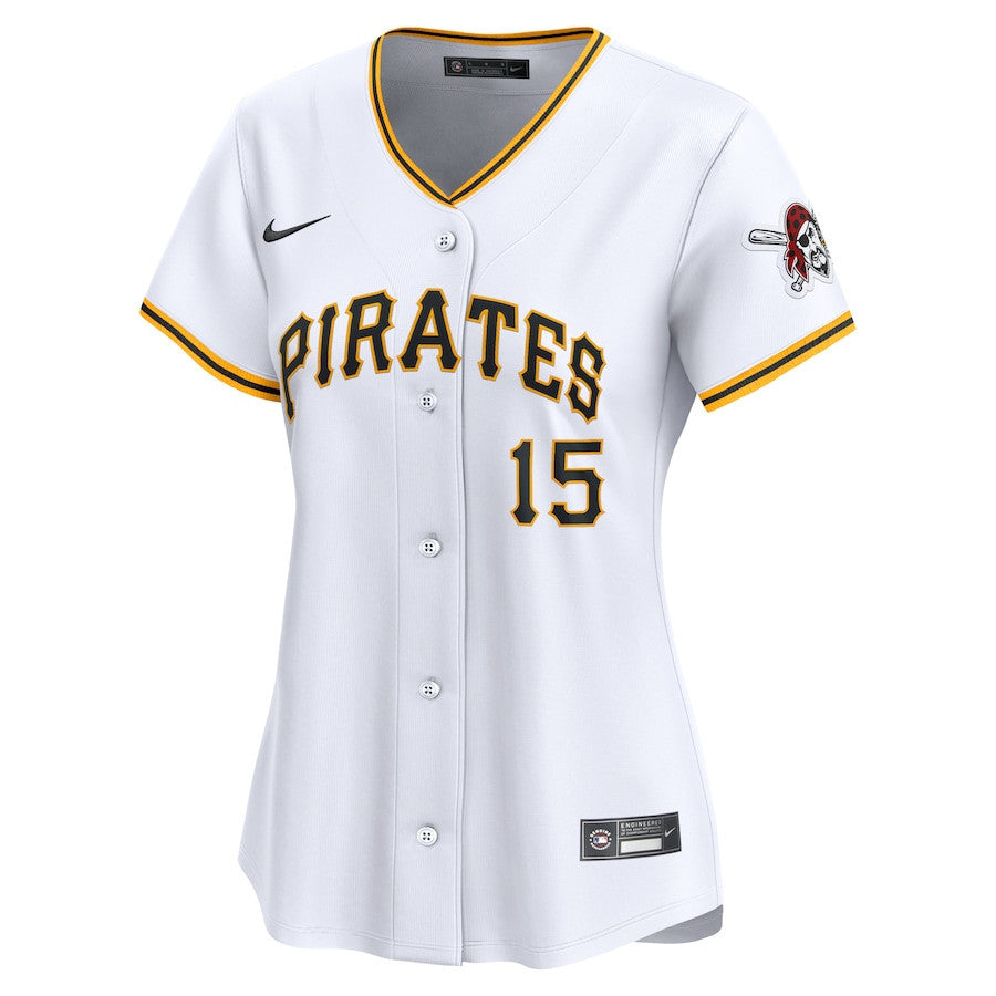 Oneil Cruz 15 Pittsburgh Pirates Women Home Limited Player Jersey - White