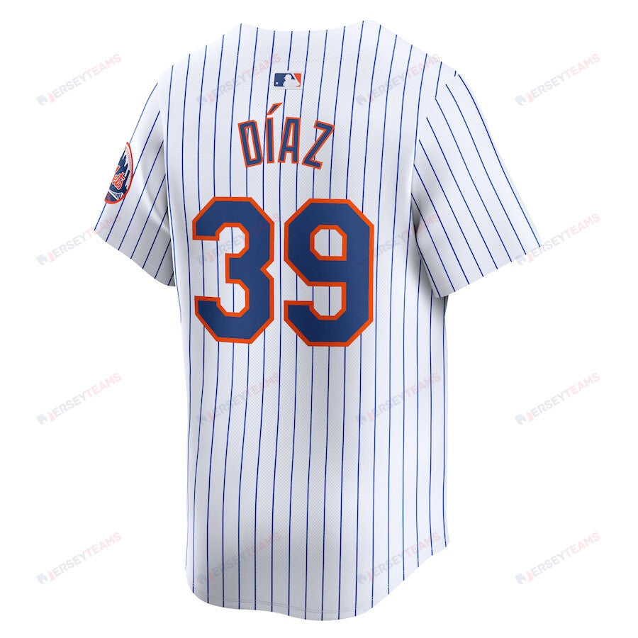 Edwin Diaz 39 New York Mets Home Limited Player Men Jersey - White