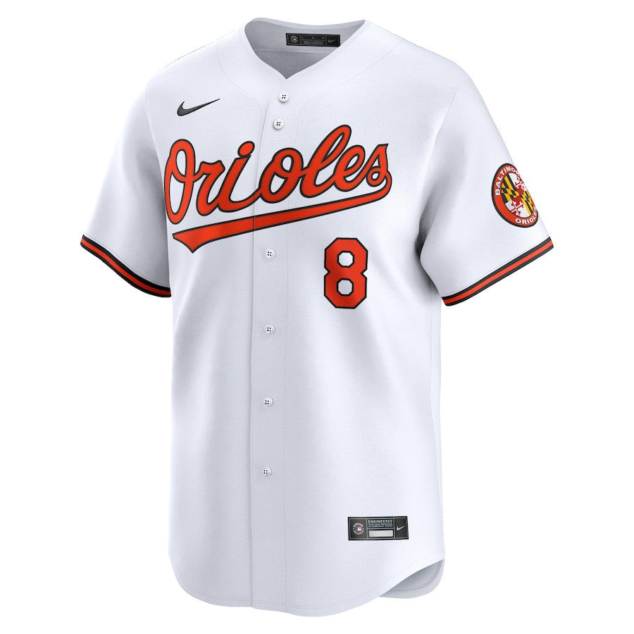 Cal Ripken Jr. 8 Baltimore Orioles Home Limited Player Men Jersey - White