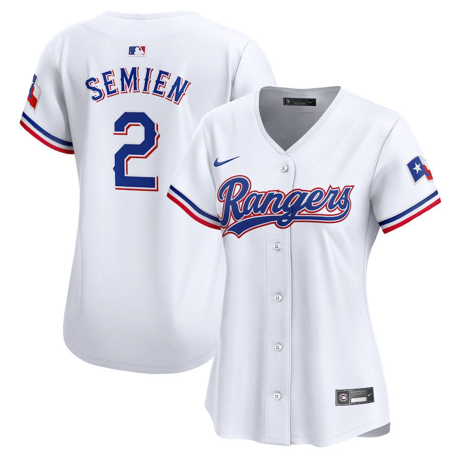 Marcus Semien 2 Texas Rangers Women Home Limited Player Jersey - White