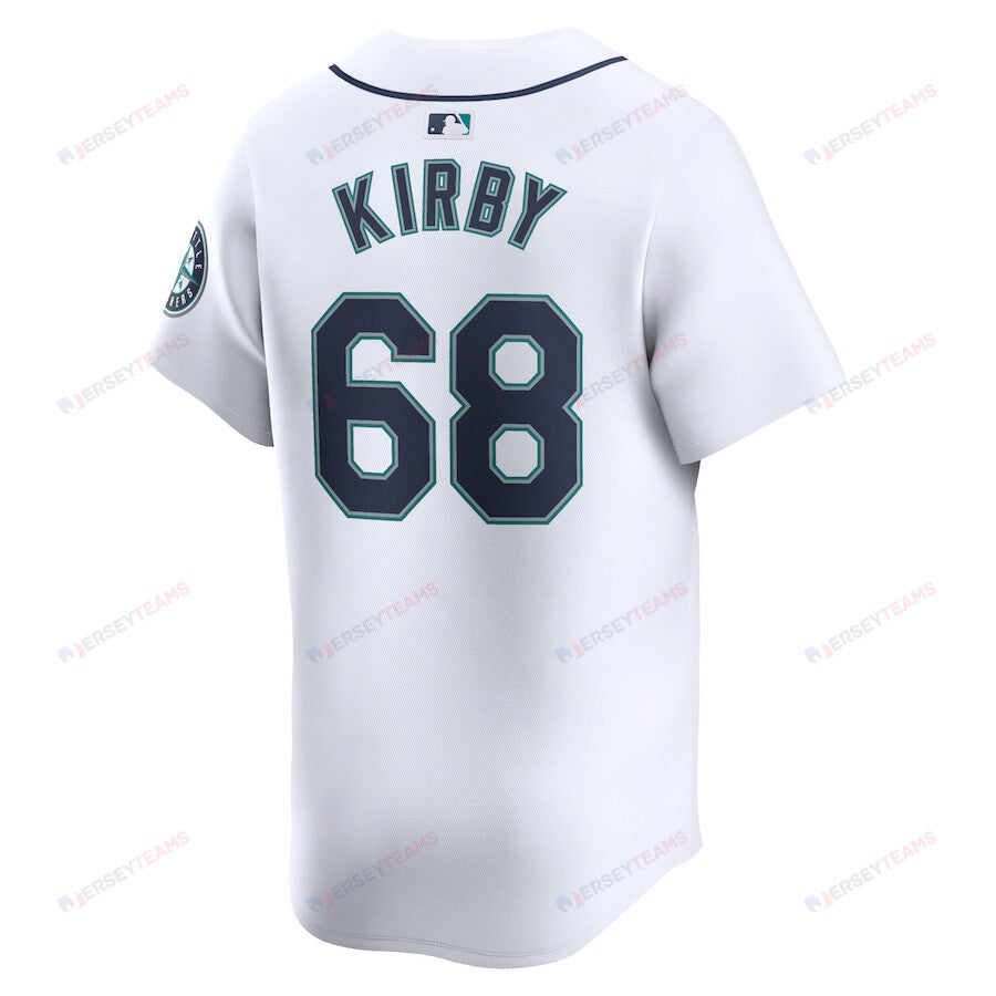 George Kirby 68 Seattle Mariners Home Limited Player Men Jersey - White