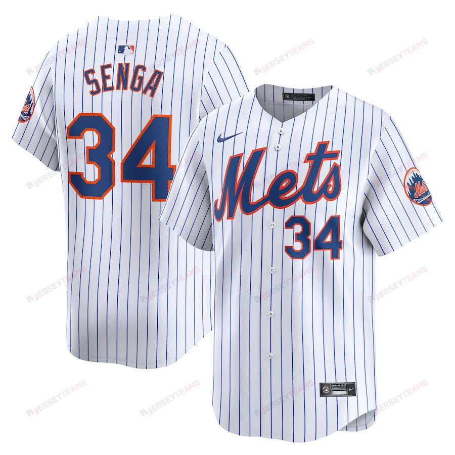 Kodai Senga 34 New York Mets Home Limited Player Men Jersey - White