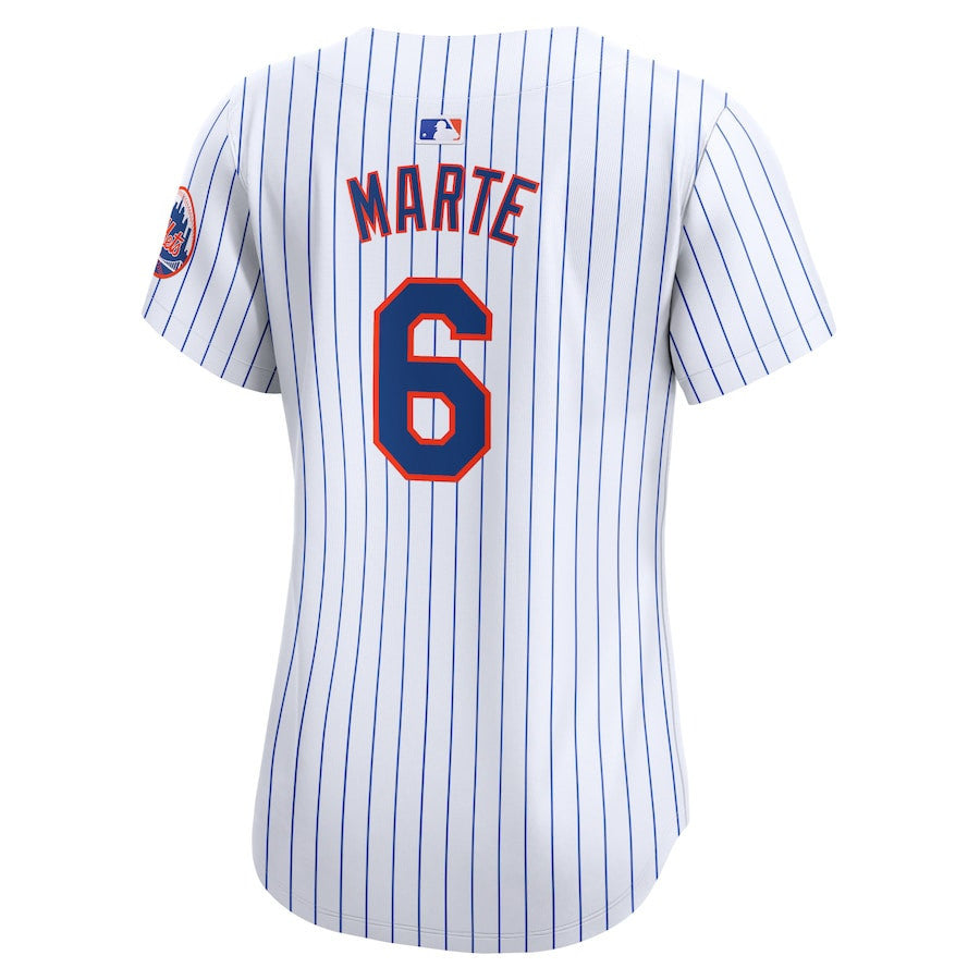 Starling Marte 6 New York Mets Women Home Limited Player Jersey - White