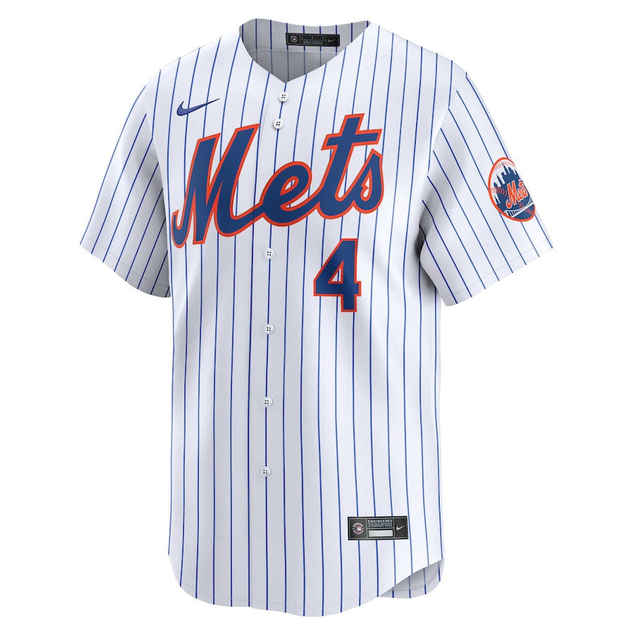Francisco Alvarez 4 New York Mets Home Limited Player Men Jersey - White