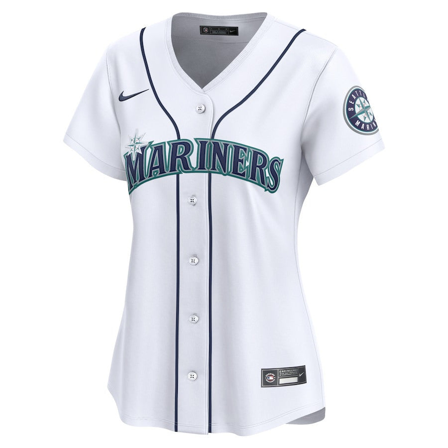 Edgar Martinez 11 Seattle Mariners Women Home Limited Player Men Jersey - White