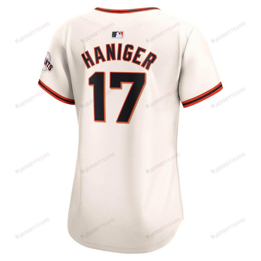 Mitch Haniger 17 San Francisco Giants Women Home Limited Player Jersey - Cream