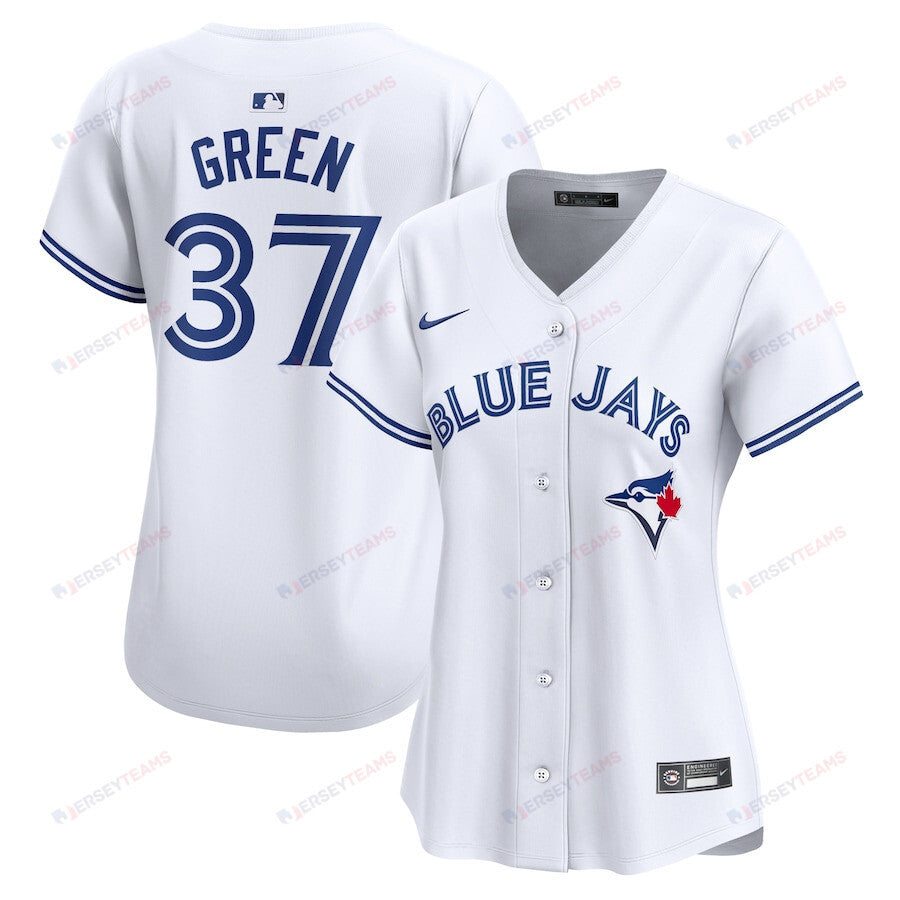 Chad Green 37 Toronto Blue Jays Women Home Limited Player Jersey - White