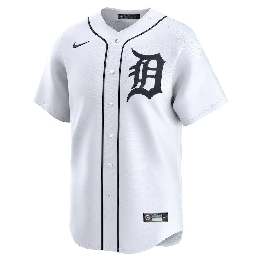 Casey Mize 12 Detroit Tigers Home Limited Player Men Jersey - White