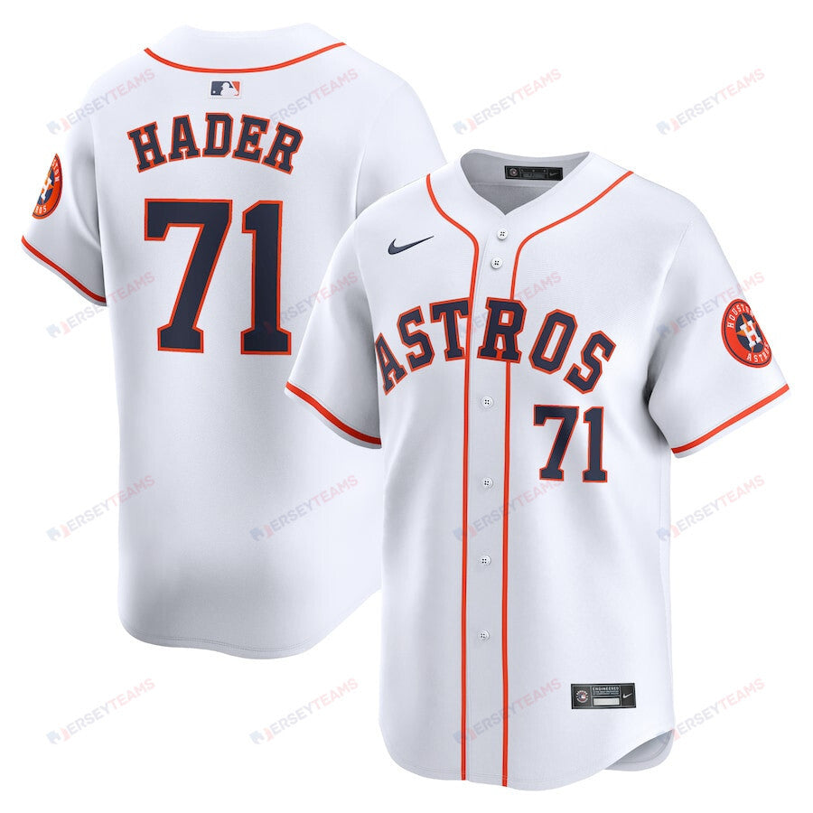 Josh Hader 71 Houston Astros Home Limited Player Men Jersey - White