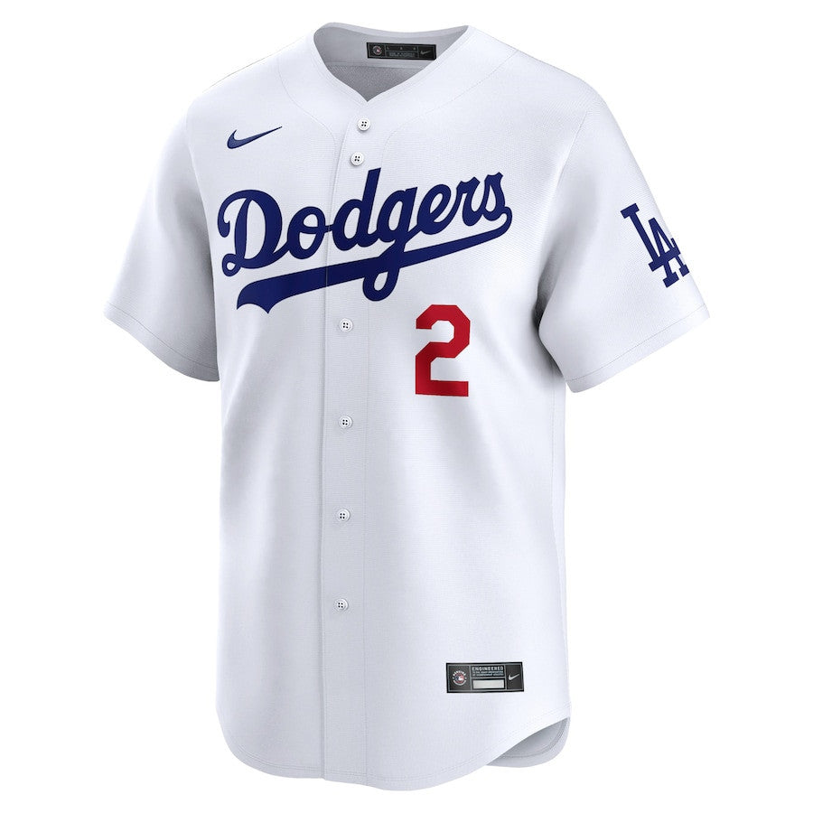 Tommy Lasorda 2 Los Angeles Dodgers Home Limited Player Men Jersey - White
