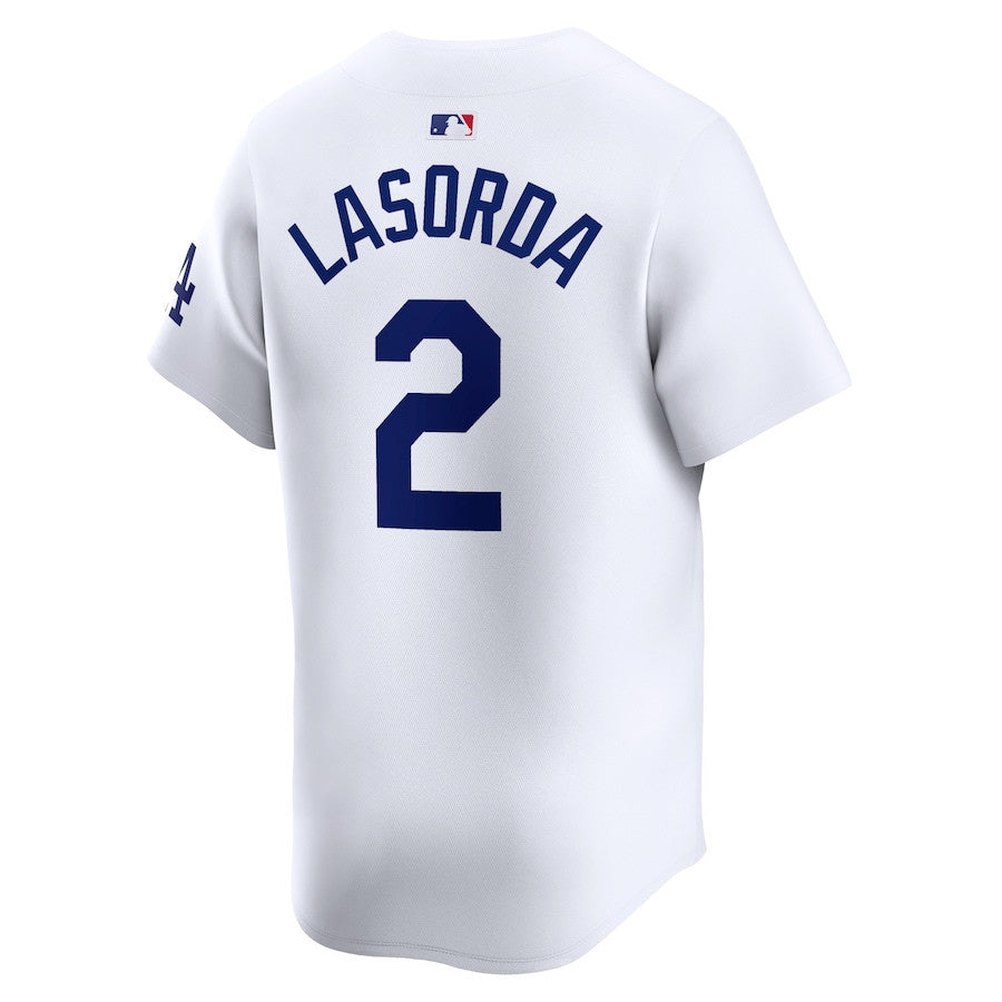 Tommy Lasorda 2 Los Angeles Dodgers Home Limited Player Men Jersey - White