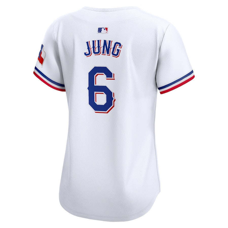 Josh Jung 6 Texas Rangers Women Home Limited Player Jersey - White
