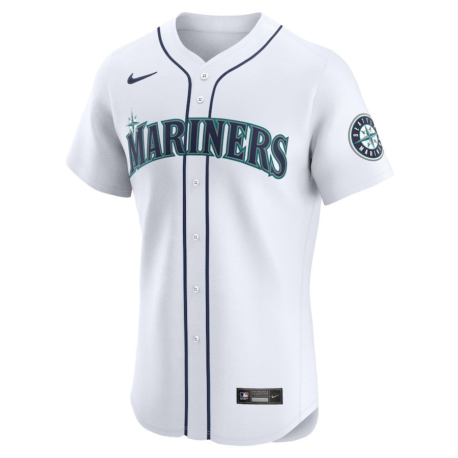 Julio Rodríguez 44 Seattle Mariners Home Elite Player Men Jersey - White