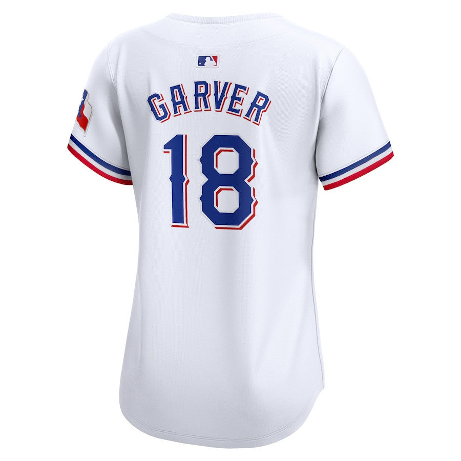 Mitch Garver 18 Texas Rangers Women Home Limited Player Jersey - White