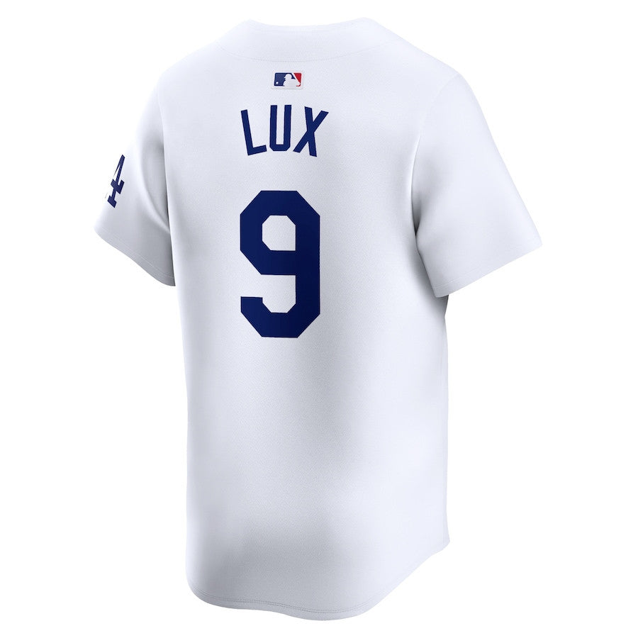 Gavin Lux 9 Los Angeles Dodgers Home Limited Player Men Jersey - White