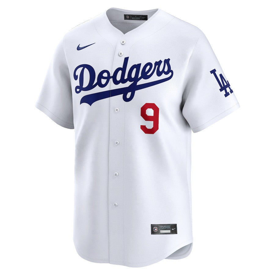 Gavin Lux 9 Los Angeles Dodgers Home Limited Player Men Jersey - White