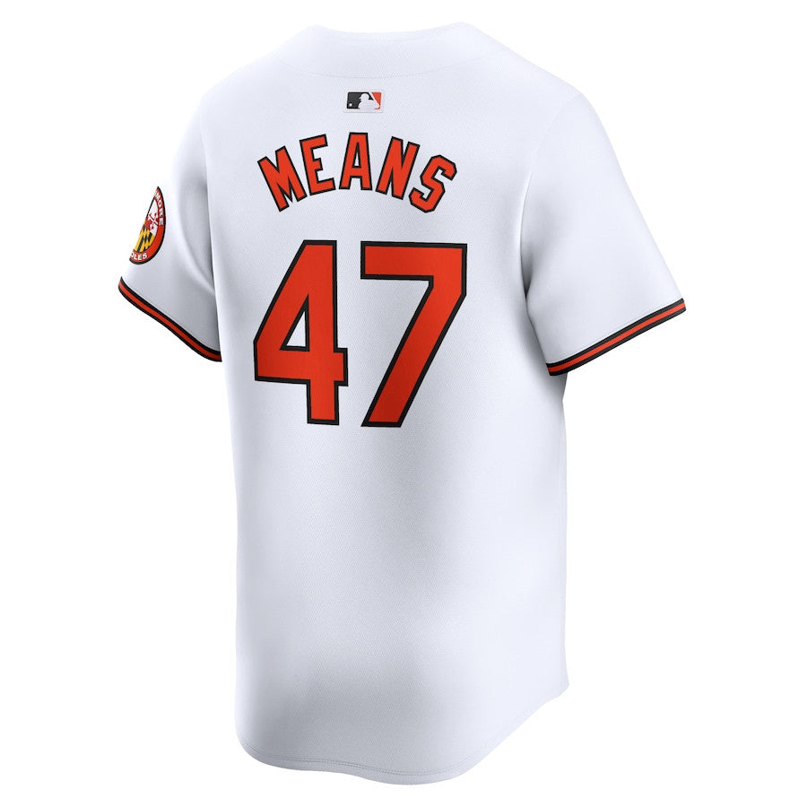 John Means 47 Baltimore Orioles Home Limited Player Men Jersey - White