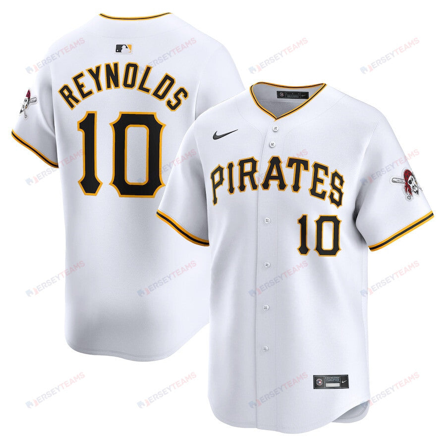 Bryan Reynolds 10 Pittsburgh Pirates Home Limited Player Men Jersey - White